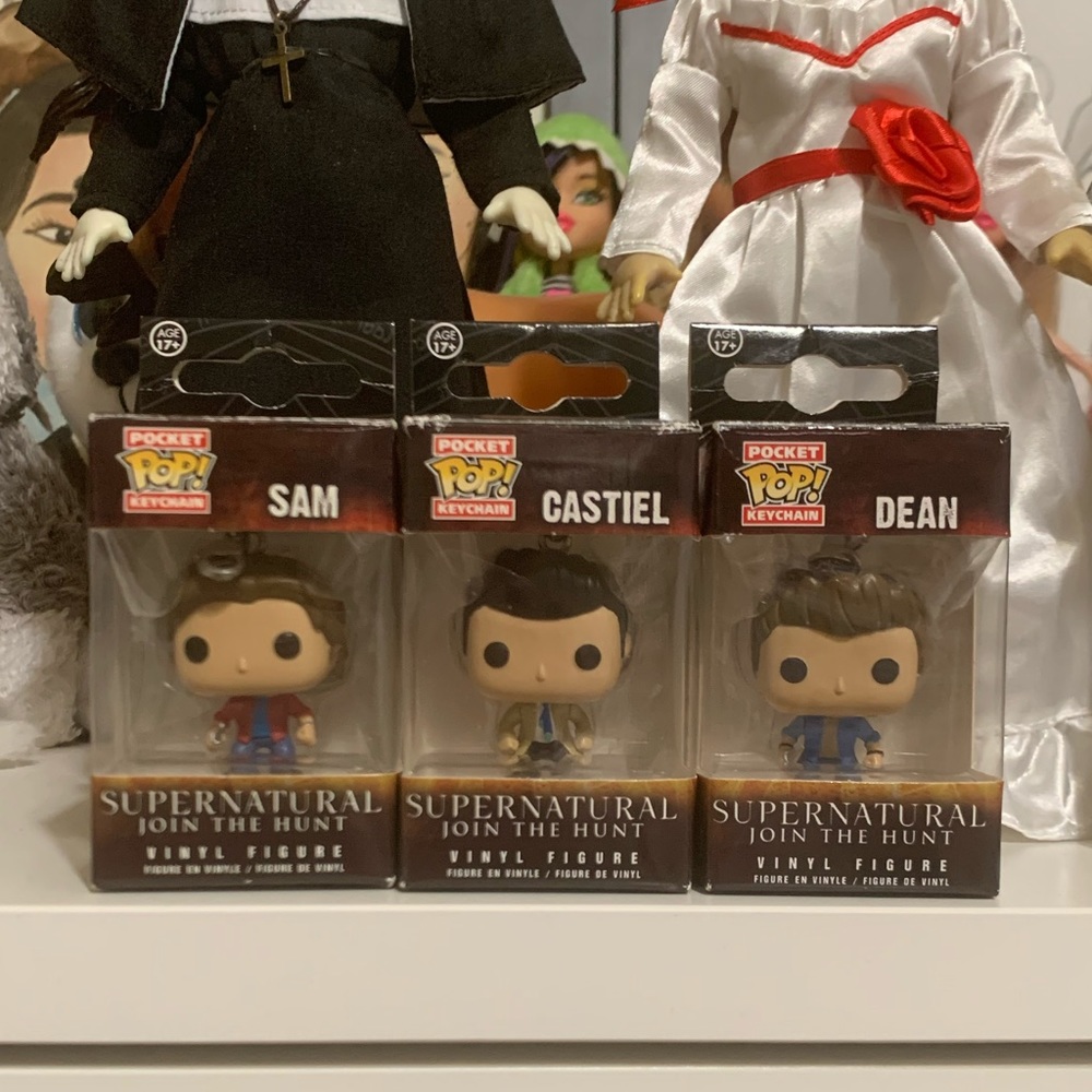 Supernatural 3 Set Pop Funko Keychains